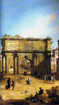 卡納萊托 Rome, The Arch of Septimius Severus 卡納萊托 Rome, The Arch of Septimius Severus